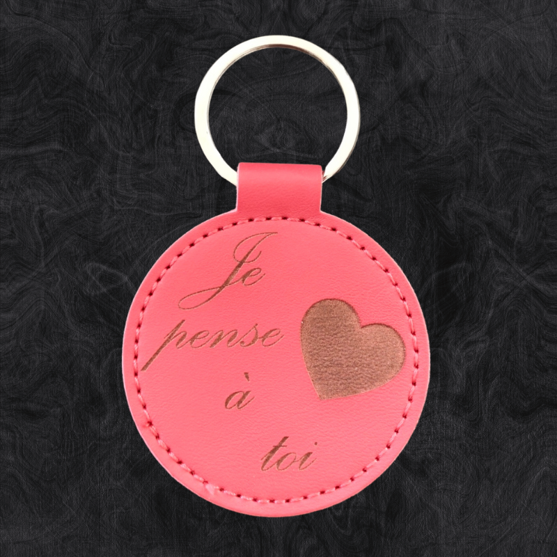 Porte-Clé Personnalisable en Simili Cuir - Gravure Laser | Cadeau Unique Porte-Clé Personnalisable en Simili Cuir - Gravure Laser | Cadeau Unique