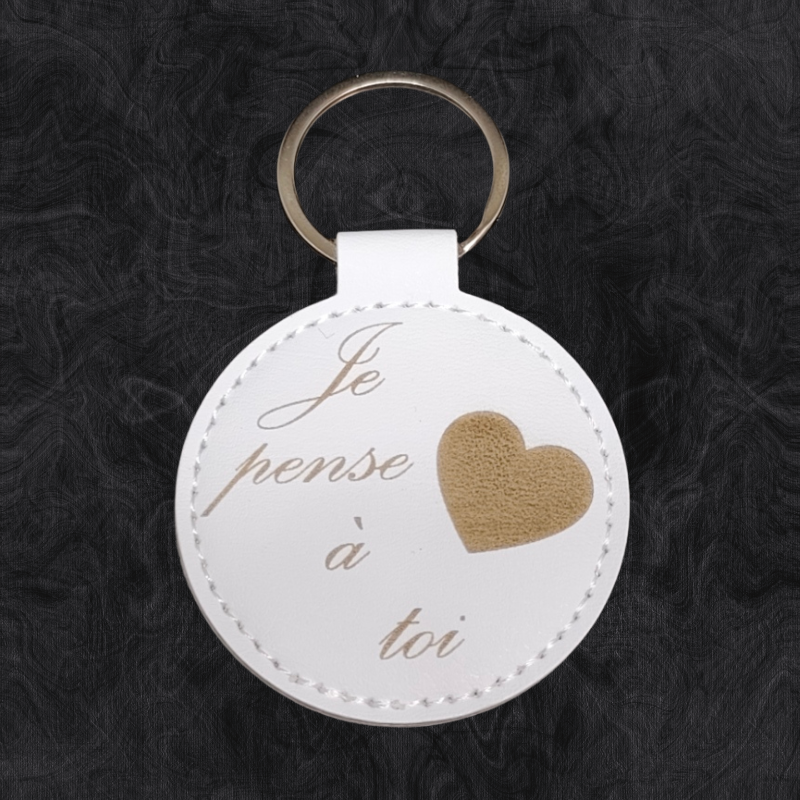 Porte-Clé Personnalisable en Simili Cuir - Gravure Laser | Cadeau Unique Porte-Clé Personnalisable en Simili Cuir - Gravure Laser | Cadeau Unique
