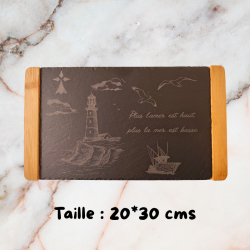 Ardoise gravée alimentaire personnalisée – avec ou sans socle | 3DConcept