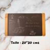 Ardoise gravée alimentaire personnalisée – avec ou sans socle | 3DConcept