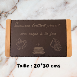 Ardoise gravée alimentaire personnalisée – avec ou sans socle | 3DConcept