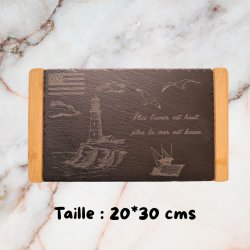 Ardoise gravée alimentaire personnalisée – avec ou sans socle | 3DConcept