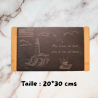 Ardoise gravée alimentaire personnalisée – avec ou sans socle | 3DConcept