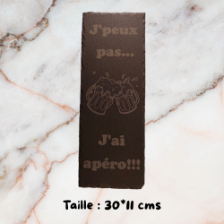 Ardoise gravée alimentaire personnalisée – avec ou sans socle | 3DConcept