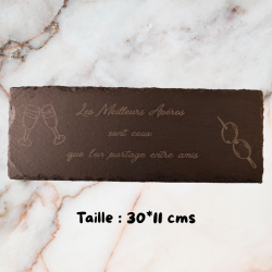 Ardoise gravée alimentaire personnalisée – avec ou sans socle | 3DConcept