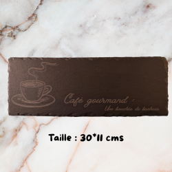 Ardoise gravée alimentaire personnalisée – avec ou sans socle | 3DConcept