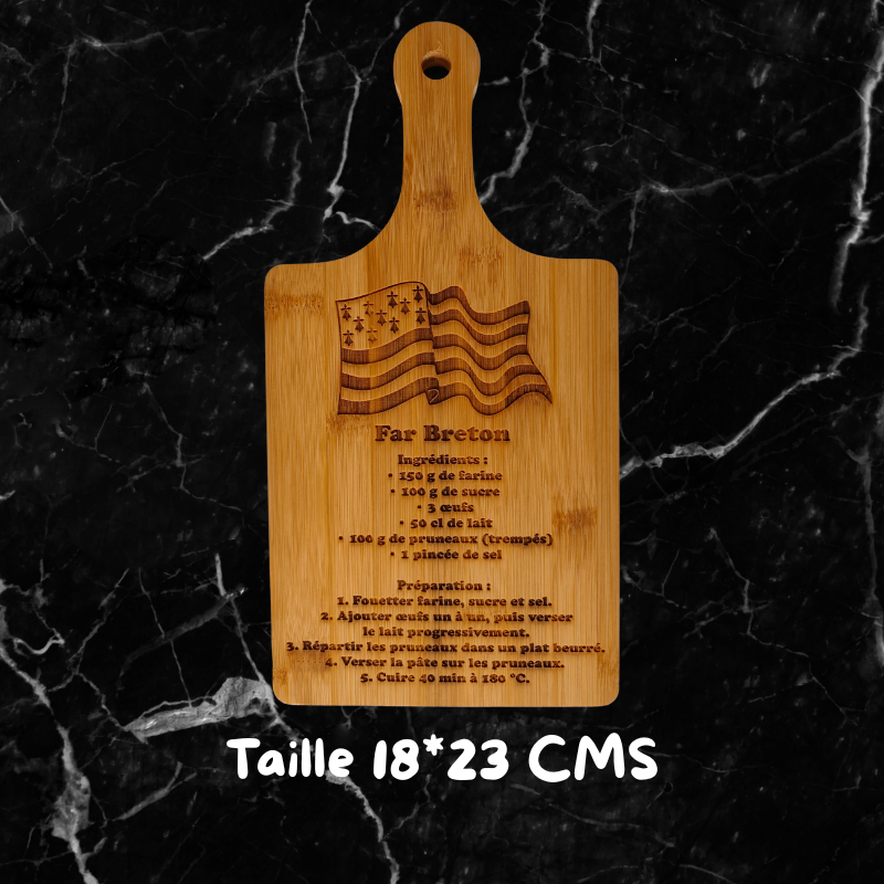 Planche en bambou gravée – alimentaire & personnalisable | 3DConcept Planche en bambou gravée – alimentaire & personnalisable | 3DConcept