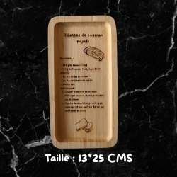 Planche en bambou gravée – alimentaire & personnalisable | 3DConcept